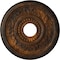 Ekena Millwork Genevieve Ceiling Medallion (Fits Canopies up to 3 1/2"), 16 1/8"OD x 3 1/2"ID x 7/8"P, Rust CM16GNRUS - alternate 1